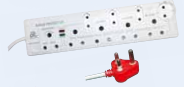 Plug Extender 5 x SA - 3 x Euro - 1 x Schuko +Surge Protection Plug Extender 5 x SA - 3 x Euro - 1 x Schuko +Surge Protection