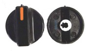 KNOB DEFY 5mm SHAFT VERT. SLOT KNOB DEFY 5mm SHAFT VERT. SLOT